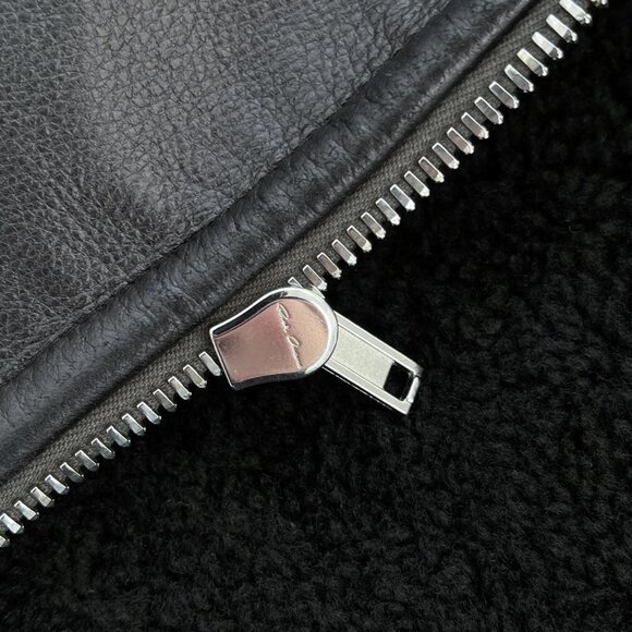 Rick Owens - EU46 GRAIL Lamb Shearling Rare Runway Gimp Vest FW22 Strobe - Picture 11 of 16